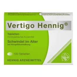 VERTIGO HENNIG Tabletler, 100 adet
