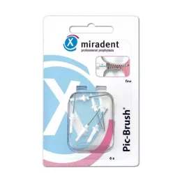 MIRADENT Interd.Pic-Brush yedek fırça ince beyaz, 6 adet