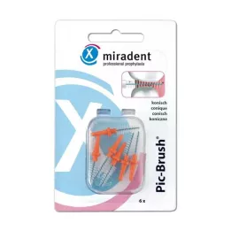 MIRADENT Interd.Pic-Brush yedek fırça konik turuncu, 6 adet