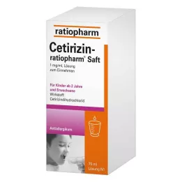 CETIRIZIN-ratiopharm suyu, 75 ml