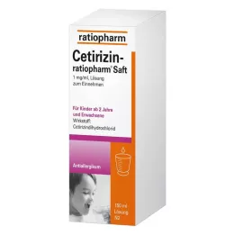CETIRIZIN-ratiopharm suyu, 150 ml