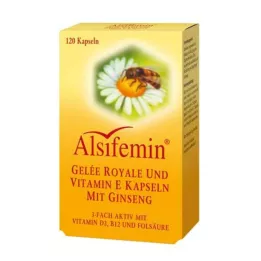 ALSIFEMIN Arı Sütü+Ginseng Kapsüllü E Vitamini, 120 adet