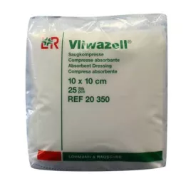 VLIWAZELL Emici kompresler steril olmayan 10x10 cm, 25 adet
