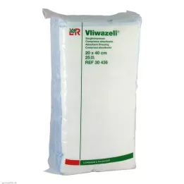 VLIWAZELL Emici kompresler steril olmayan 20x40 cm, 25 adet