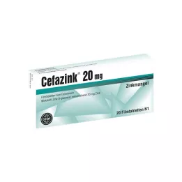 CEFAZINK 20 mg film kaplı tablet, 20 adet