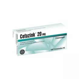 CEFAZINK 20 mg film kaplı tabletler, 100 adet