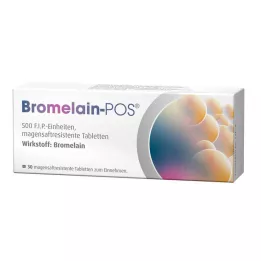BROMELAIN POS mide-dayanıklı tabletler, 30 adet