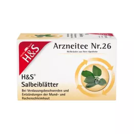 H&S Adaçayı Yaprakları Çay Filtre Poşetleri, 20X1,6 g