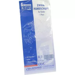 HANDSCHUHE 3 numara çocuk ipi, 2 adet