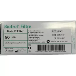 BIOTROL Havalandırma filtresi 22501, 50 adet