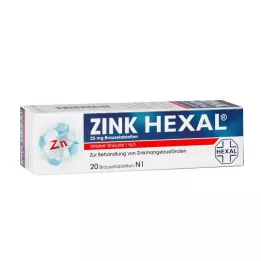 ZINK HEXAL Efervesan tabletler, 20 adet