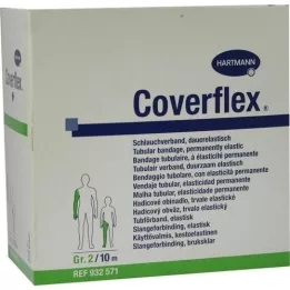 COVERFLEX Borulu bandaj ebat 2 5 cmx10 m yeşil, 1 adet
