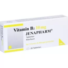 VITAMIN B2 10 mg Jenapharm tablet, 20 adet