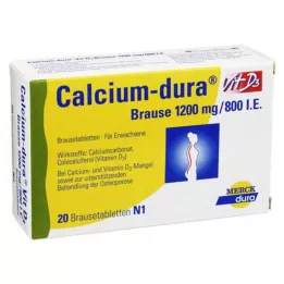 CALCIUM DURA Vit D3 efervesan 1200 mg/800 I.E., 20 adet