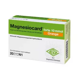 MAGNESIOCARD forte 10 mmol Portakal Plv.z.H.e.L.z.E., 20 adet