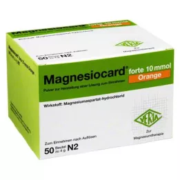 MAGNESIOCARD forte 10 mmol Portakal Plv.z.H.e.L.z.E., 50 adet