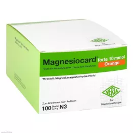 MAGNESIOCARD forte 10 mmol Portakal Plv.z.H.e.L.z.E., 100 adet