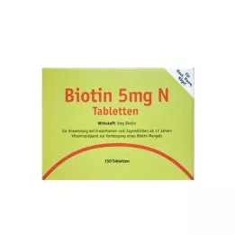 BIOTIN 5 mg N tabletler, 150 adet