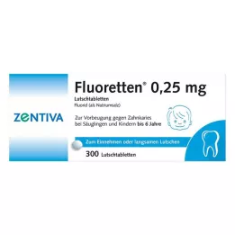 FLUORETTEN 0,25 mg tabletler, 300 adet