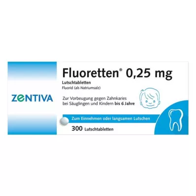 FLUORETTEN 0,25 mg tabletler, 300 adet