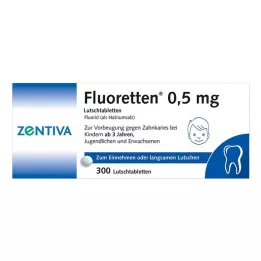 FLUORETTEN 0,5 mg tabletler, 300 adet
