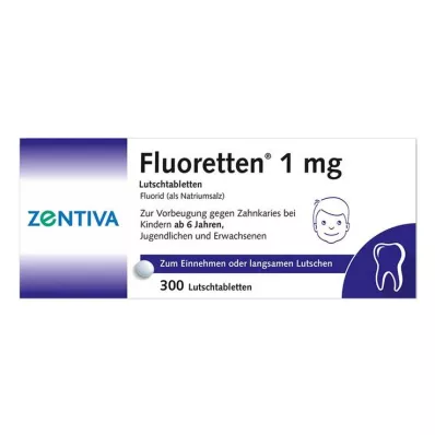 FLUORETTEN 1,0 mg tabletler, 300 adet
