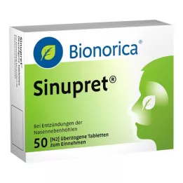 SINUPRET kaplamalı tabletler, 50 adet