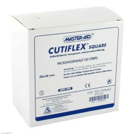 CUTIFLEX Folyo sıva kare 38x38 mm MasterAid, 100 adet