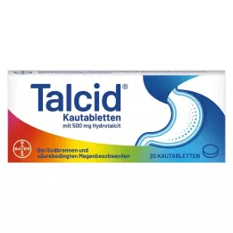 TALCID Çiğnenebilir tabletler, 20 adet