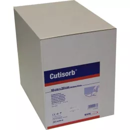 CUTISORB Steril olmayan 10x20 cm emme kompresleri, 100 adet