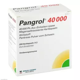 PANGROL Enterik kaplamalı pelet içeren 40.000 sert kapsül, 200 adet