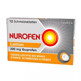 NUROFEN 200 mg Limon eriyen tabletler, 12 adet