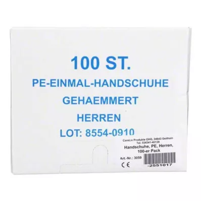 HANDSCHUHE PE Erkekler, 100 adet HANDSCHUHE PE Erkekler, 100 adet