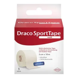 Dracotape bandajı 10mx5cm beyaz, 1 adet