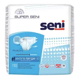 SUPER SENI Yetişkinler için idrar kaçırma pantolonu 4 XL beden, 10 parça