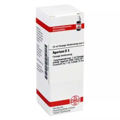 AGARICUS D 3 seyreltme, 20 ml