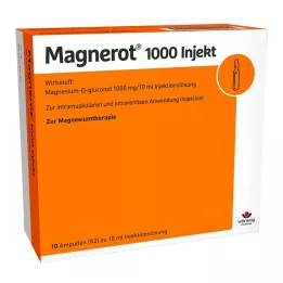 MAGNEROT 1000 enjeksiyon ampulü, 10X10 ml