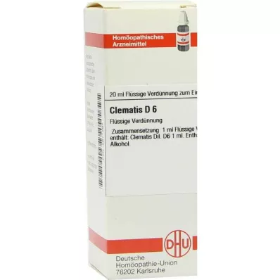 CLEMATIS D 6 Seyreltme, 20 ml CLEMATIS D 6 Seyreltme, 20 ml