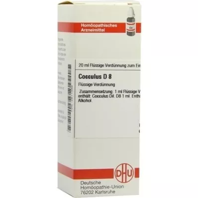 COCCULUS D 8 Seyreltme, 20 ml COCCULUS D 8 Seyreltme, 20 ml