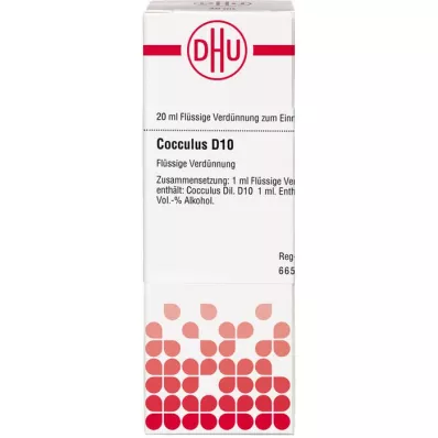 COCCULUS D 10 seyreltme, 20 ml COCCULUS D 10 seyreltme, 20 ml
