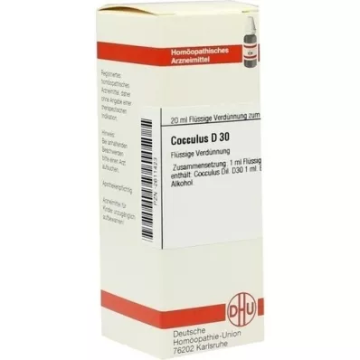 COCCULUS D 30 Seyreltme, 20 ml COCCULUS D 30 Seyreltme, 20 ml
