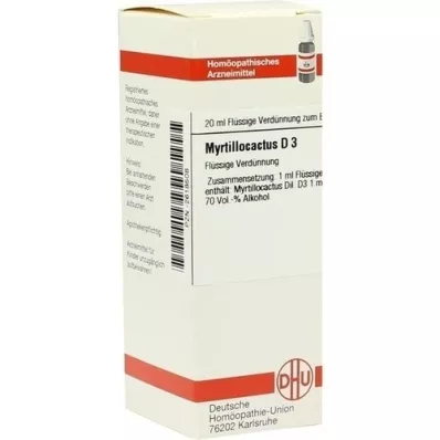 MYRTILLOCACTUS D 3 seyreltme, 20 ml