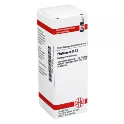 PHYTOLACCA D 12 Seyreltme, 20 ml PHYTOLACCA D 12 Seyreltme, 20 ml