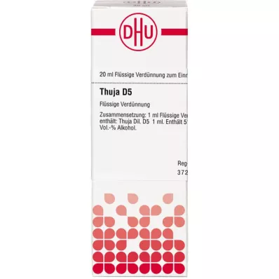 THUJA D 5 Seyreltme, 20 ml THUJA D 5 Seyreltme, 20 ml