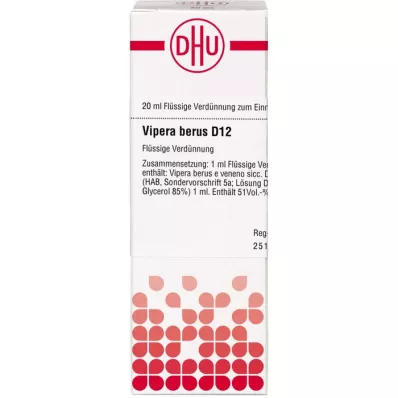 VIPERA BERUS D 12 Seyreltme, 20 ml VIPERA BERUS D 12 Seyreltme, 20 ml