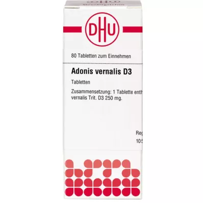 ADONIS VERNALIS D 3 tablet, 80 adet