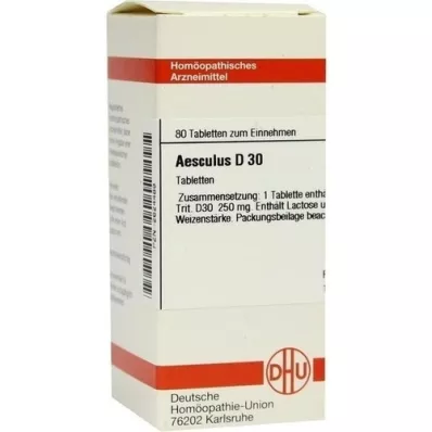AESCULUS D 30 tablet, 80 adet AESCULUS D 30 tablet, 80 adet