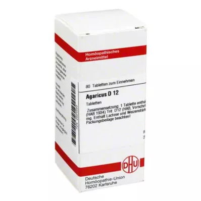 AGARICUS D 12 tablet, 80 adet AGARICUS D 12 tablet, 80 adet