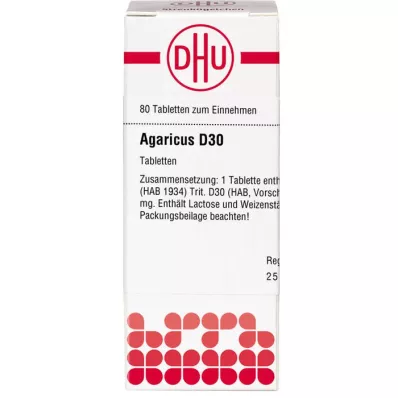 AGARICUS D 30 tablet, 80 adet