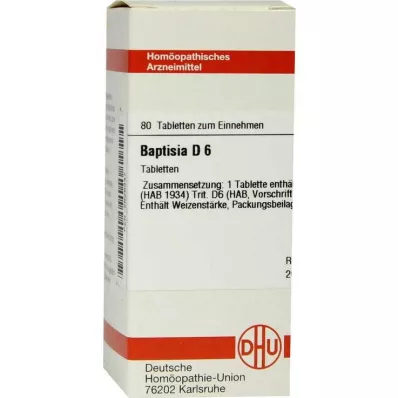 BAPTISIA D 6 tablet, 80 adet BAPTISIA D 6 tablet, 80 adet